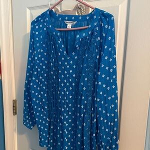 Vineyard Vines Patterned Blue Blouse